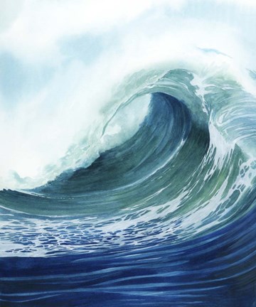 Framed Sea Foam II Print