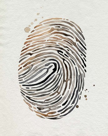 Framed Finger Print II Print