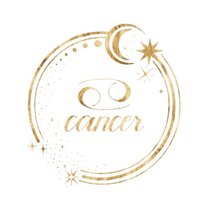 Framed Gilded Astrology IV Print