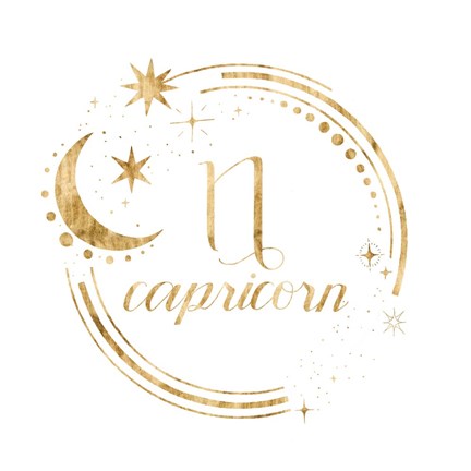 Framed Gilded Astrology X Print