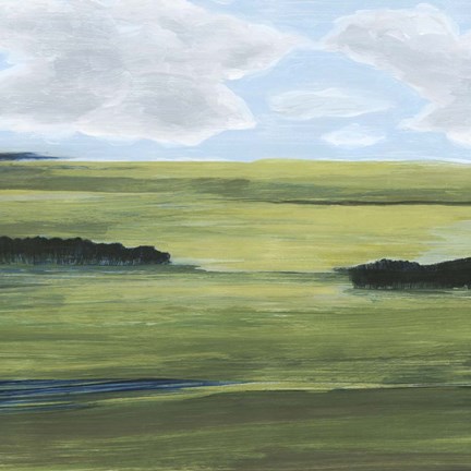 Framed Halcyon Valley II Print