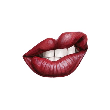 Framed Emotion Lips III Print