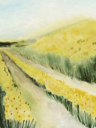 Framed Gilded Aisles II Print