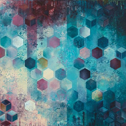 Framed Shimmery II Print