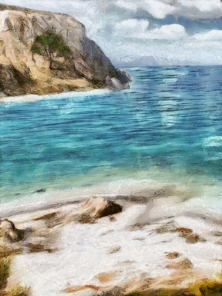 Framed Seaside Views I Print