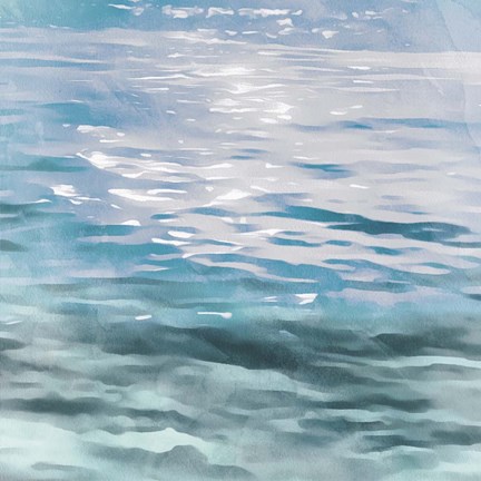 Framed Shimmering Waters I Print