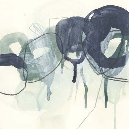 Framed Chainlink Verdigris II Print