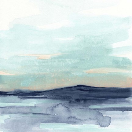 Framed Ocean Morning Mist II Print