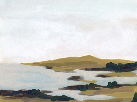 Framed Wooded Inlet II Print