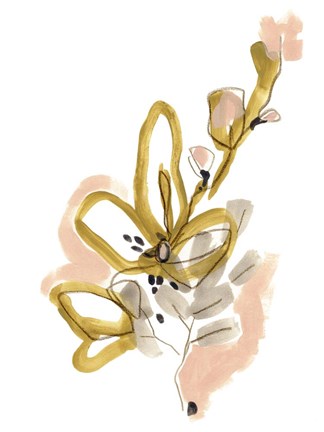 Framed Liminal Floral I Print