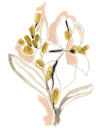 Framed Liminal Floral IV Print