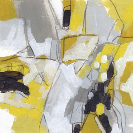 Framed Citron Confetti IV Print