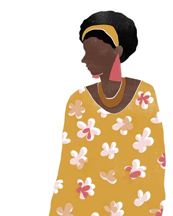 Framed Pattern Poise II Print