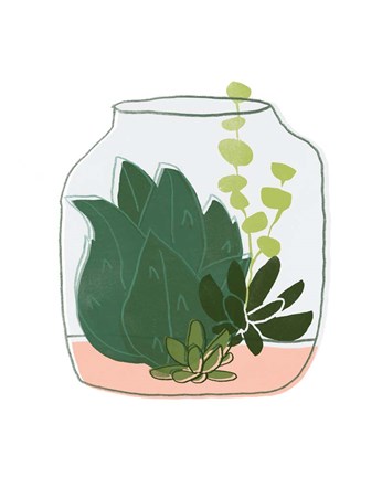 Framed Terrarium Cameo II Print