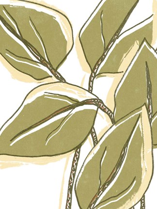 Framed Tropical Offset I Print