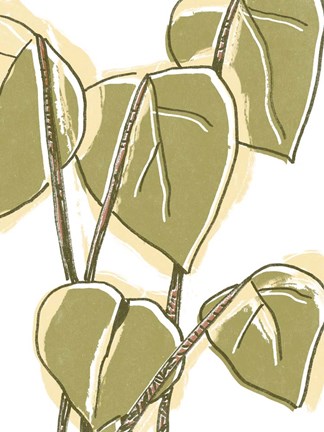 Framed Tropical Offset II Print