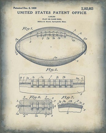 Framed Patented Sport I Print