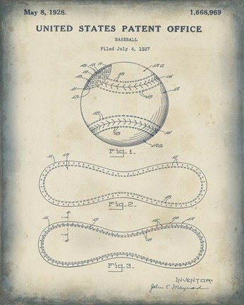 Framed Patented Sport II Print