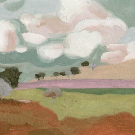 Framed Violet Fields IV Print