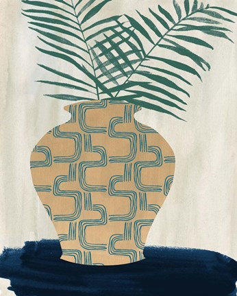 Framed Palm Branches II Print