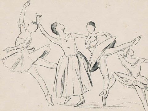 Framed La Ballerine I Print