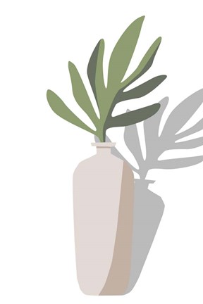 Framed Vase &amp; Stem VI Print