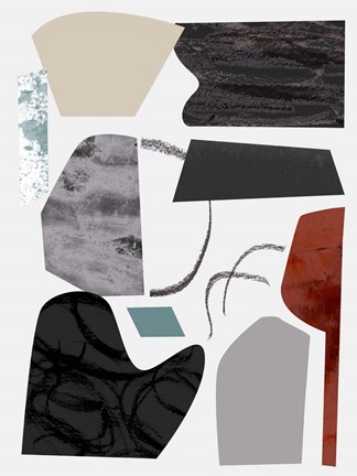 Framed Underground Shapes V Print