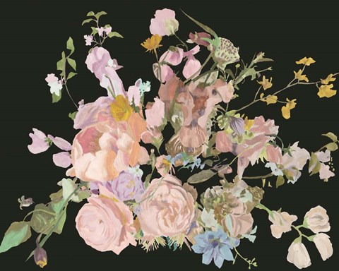 Framed Blooming in the Dark I Print