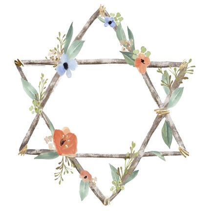 Framed Adorned Star II Print