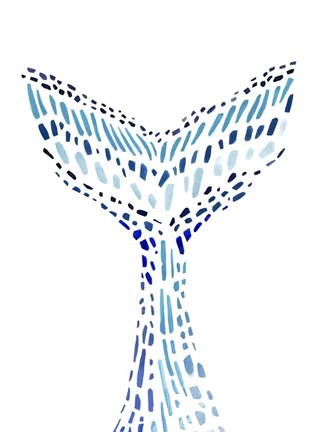 Framed Mosaic Tail II Print