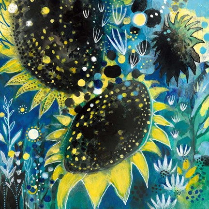 Framed Sunflower Kisses Print
