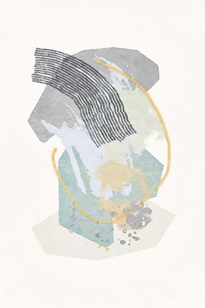 Framed Lichen Rocks No. 1 Print