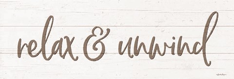 Framed Relax &amp; Unwind Print