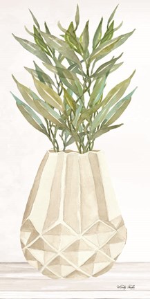 Framed Geometric Vase II Print