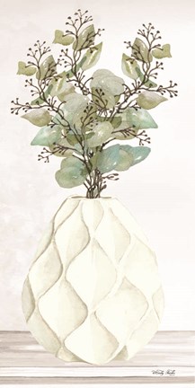 Framed Geometric Vase III Print