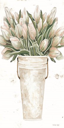 Framed Blushing Tulips Print