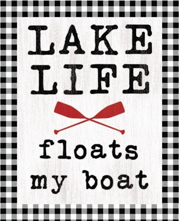 Framed Lake Life Print