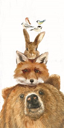 Framed Woodland Friends Print