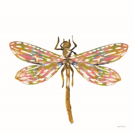 Framed Dainty Dragonfly Print