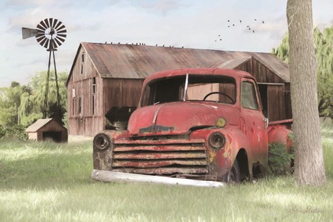 Framed Red and Rusty II Print
