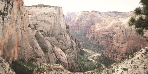 Framed Zion from Above Print