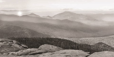 Framed Cascade Mountain Sunrise Print