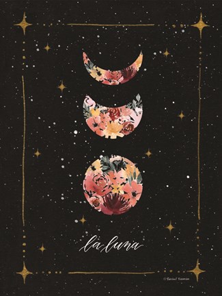 Framed La Luna Moon Phases Print