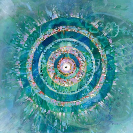 Framed Ocean Mandala Print