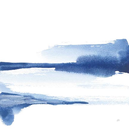 Framed Classic Blue II Print