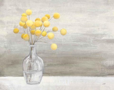 Framed Cheerful Craspedia Print