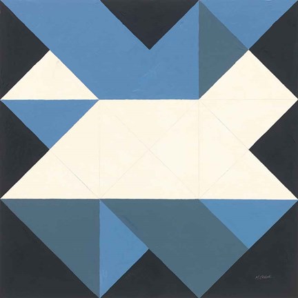 Framed Triangles III Print