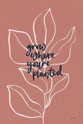 Framed Balance II Leaves Print