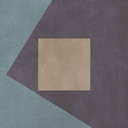 Framed Blue Silk Abstract I Print