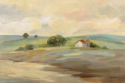 Framed Path to the Farm Print